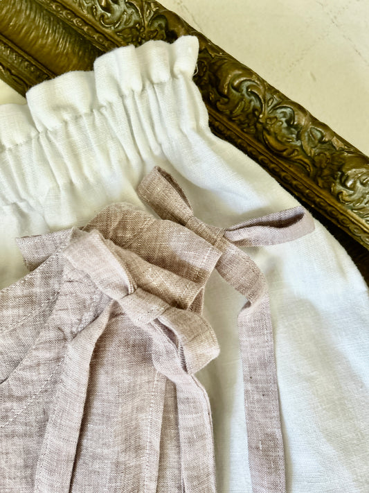 Wisteria Linen Blouse & Skirt Set