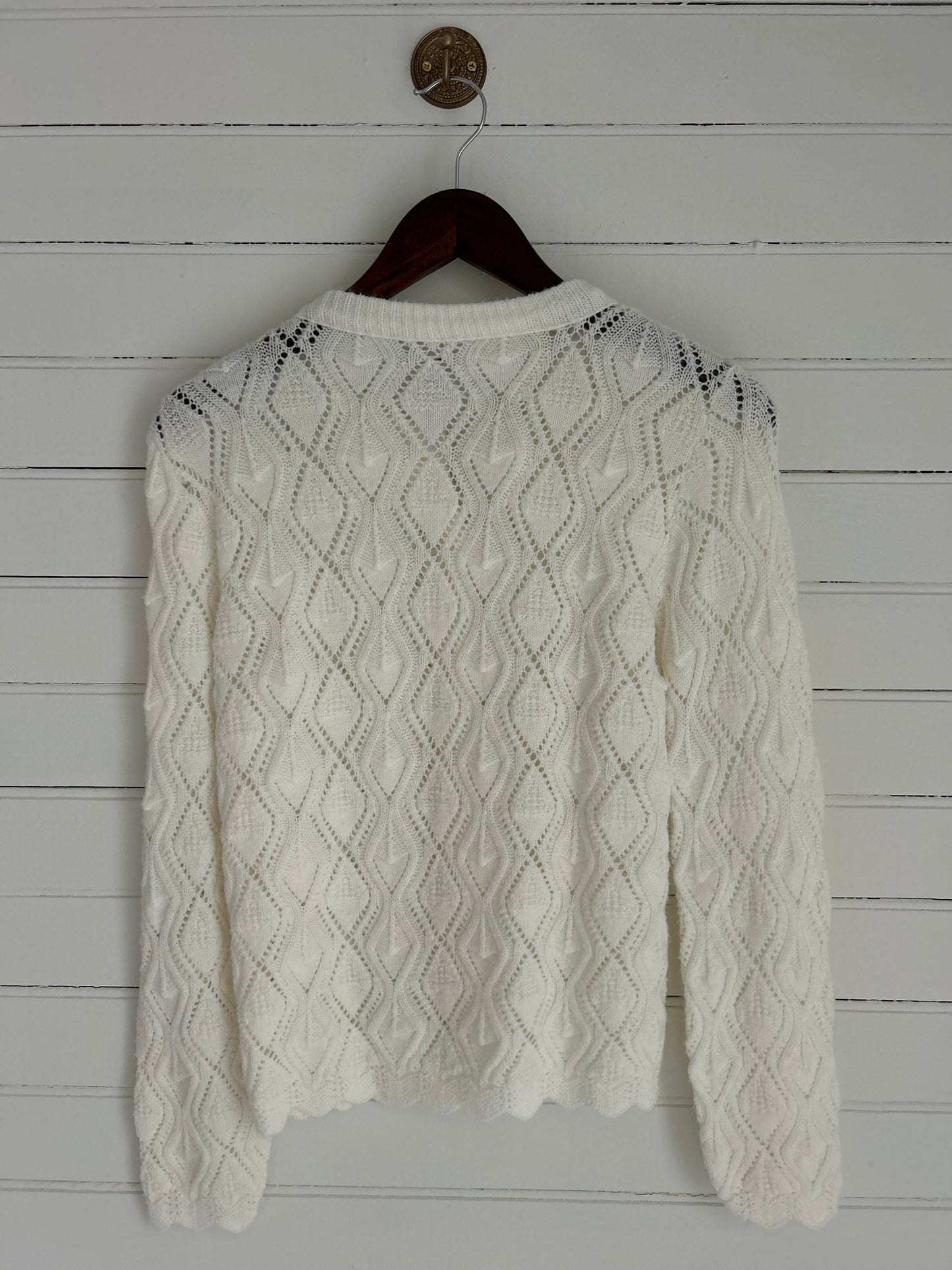 Small Vintage White Cardigan