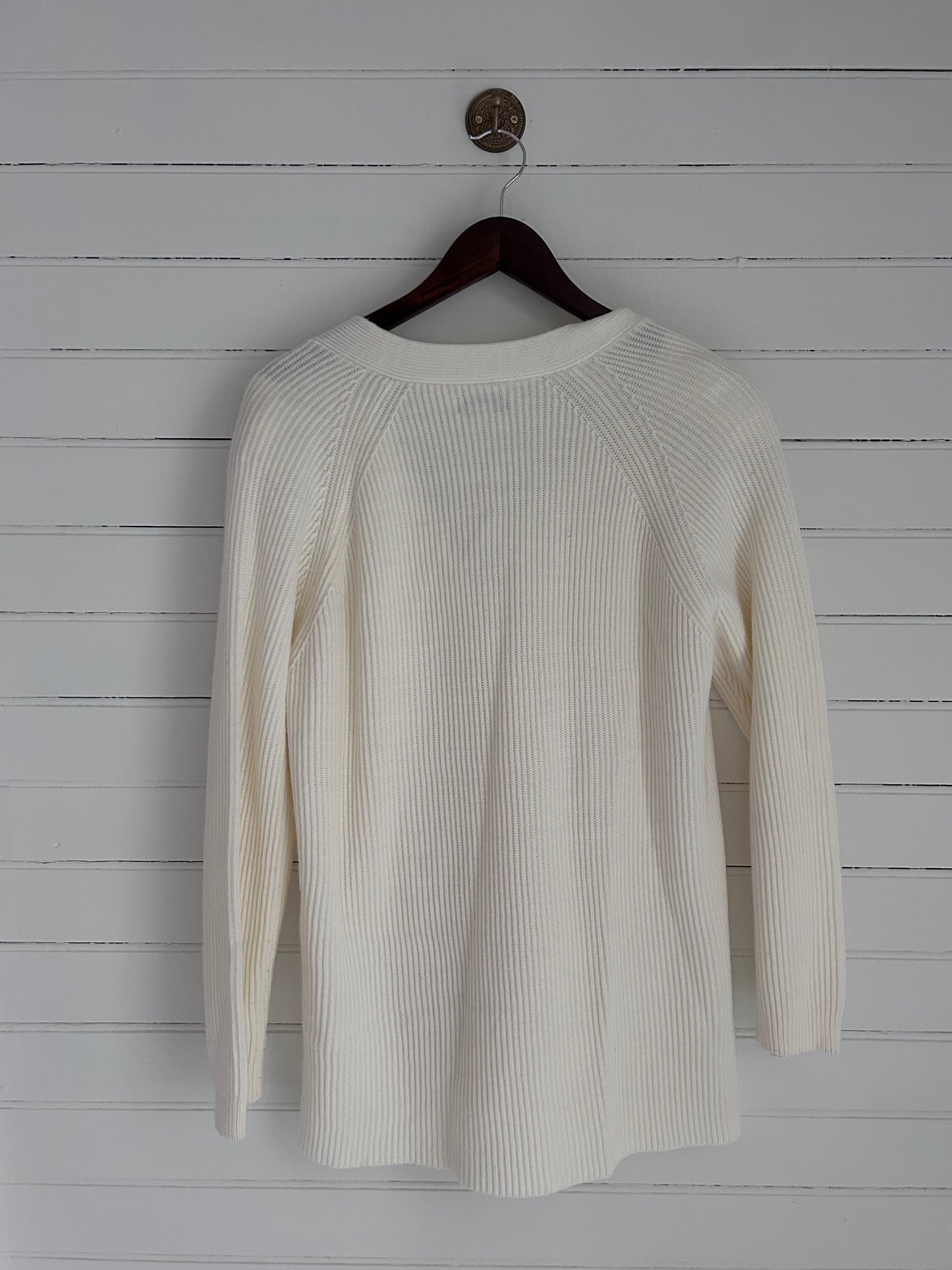 Extra Large Vintage White Cardigan