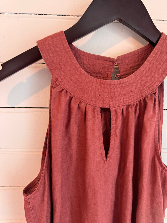 Effortless Mauve Sleeveless Dress