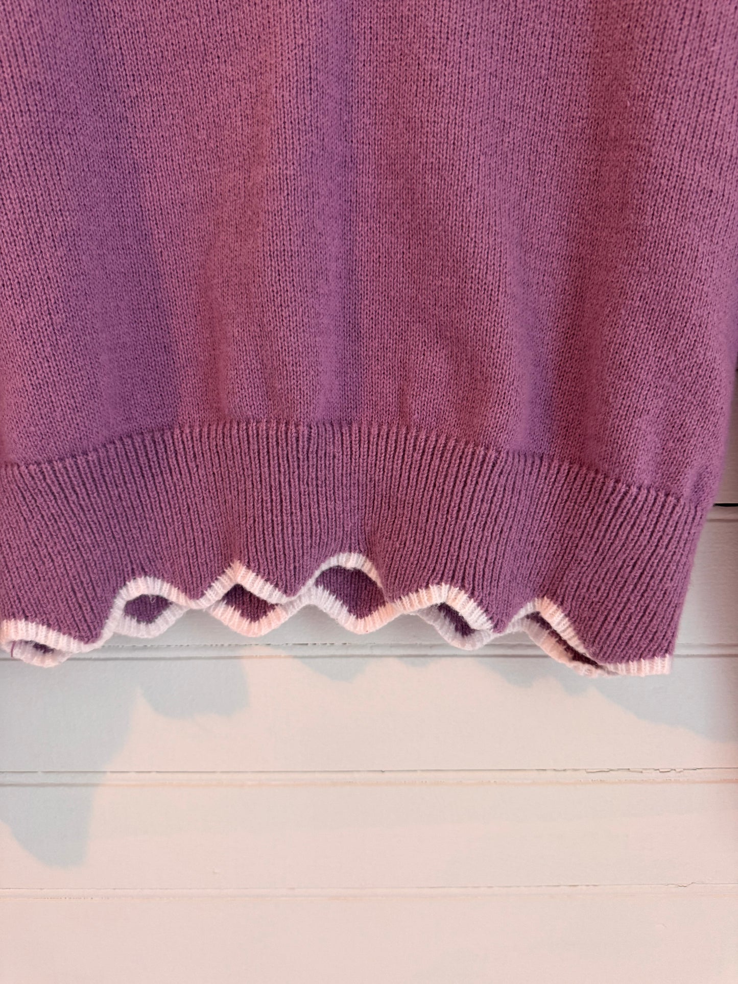 Scalloped Detail Sweater